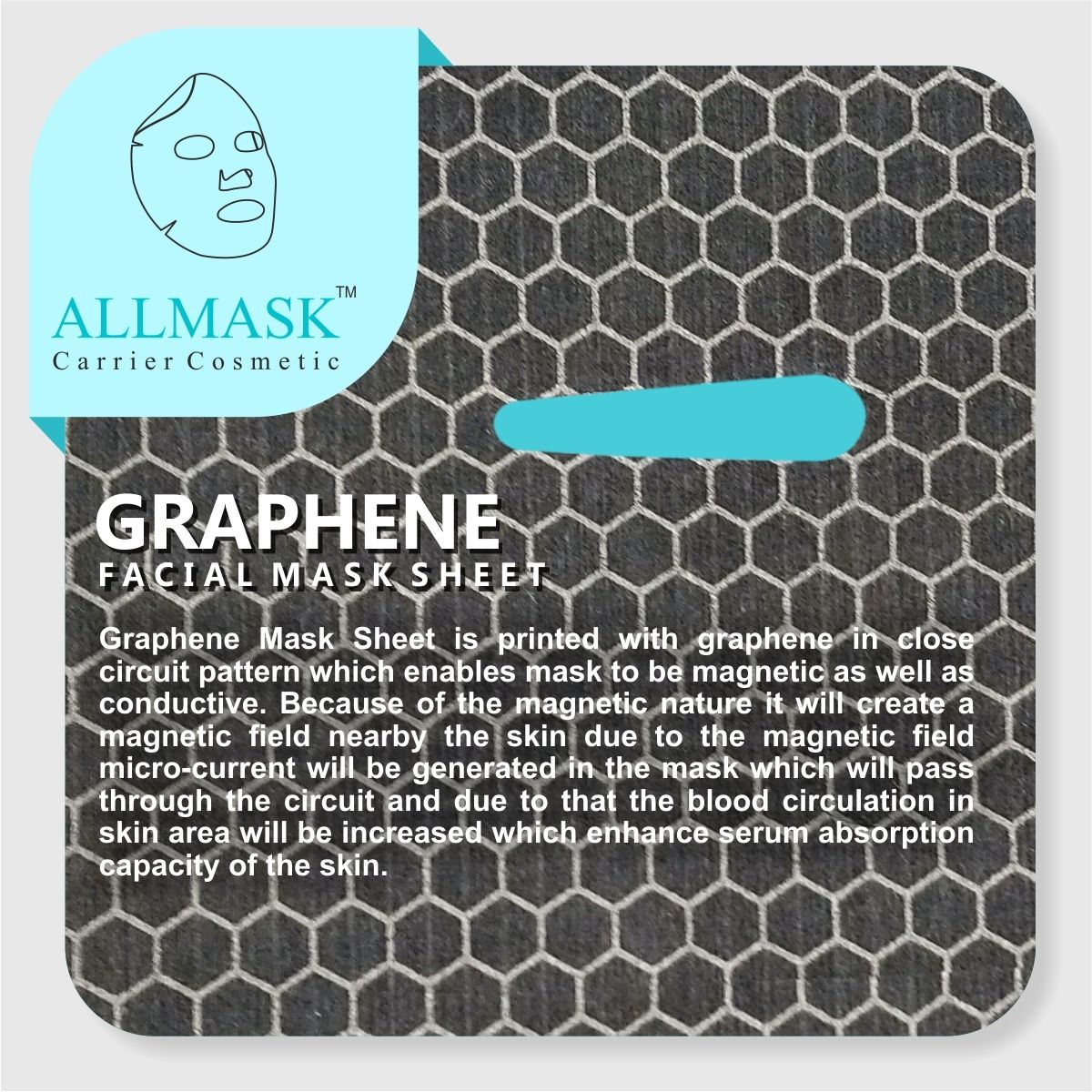Graphene Black Facial Mask Sheet - 100% Original - ODM/OEM Customization