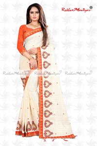 Sana Silk Embroidery Mirror Work Designer Saree