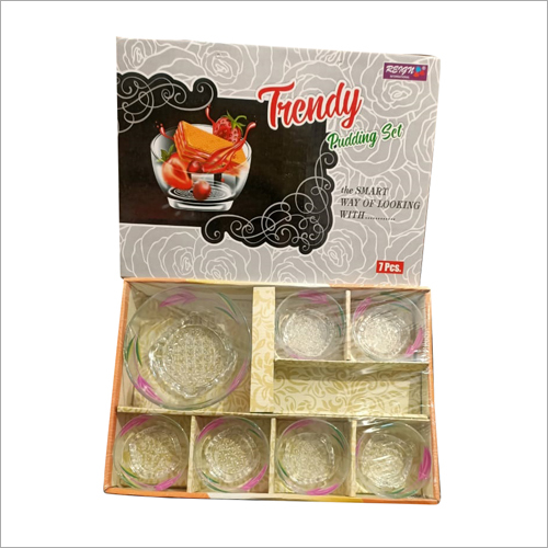 7 Pcs Trendy Pudding Bowl Set