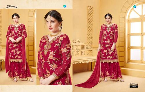 Red Brand Heavy Plazzo Salwar Suits