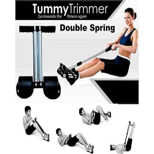 Double Spring Tummy Trimmer - Manual Gym Equipment for Body Toning , Improves Blood Circulation and Flexibility for All Users