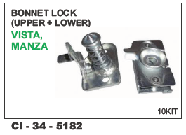 Bonnet Lock Upper- Lower Vista, Manza