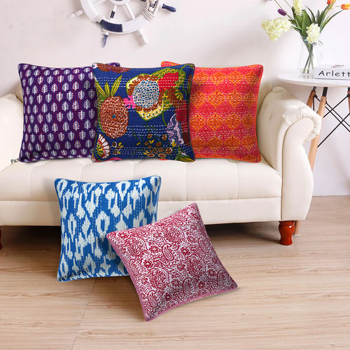 Kantha Cushion Cover