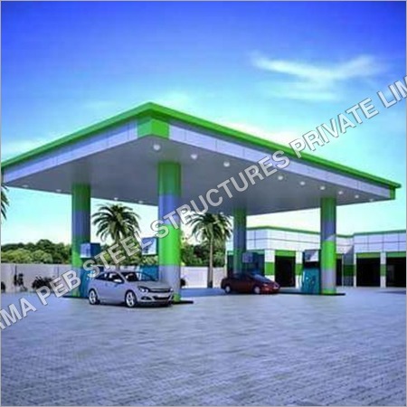Fuel station canopy By SHARMA PEB STEEL STRUCTURES PRIVATE LIMITED