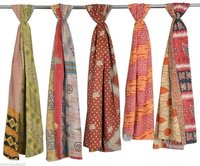 Vintage Cotton Kantha Work Scarves