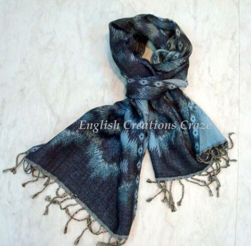 Blue Jacquard Scarves Suppliers