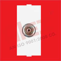 Wall Tv Antenna Socket - Steel And Poly-carbonate, Ip54 Protection Level, Elegant White Design, Durable And Shock Resistant