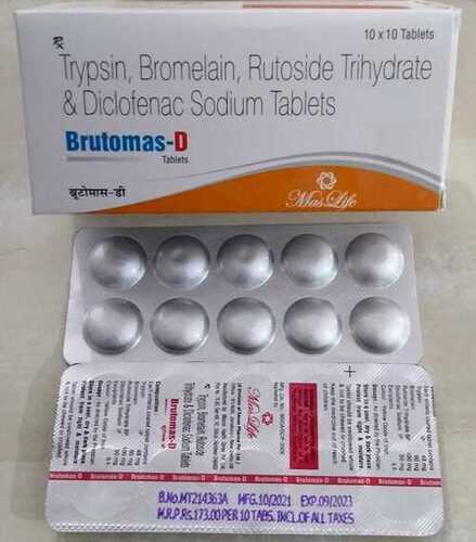 Trypsin Bromelain Rutoside Trihydrate And Diclofenac Sodium Tablets