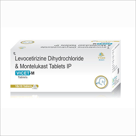 Vicet-M Ingredients: Levocetirizine Hcl 5Mg And Montelukast Sodium 10 Mg Tablet (Lbl Content)