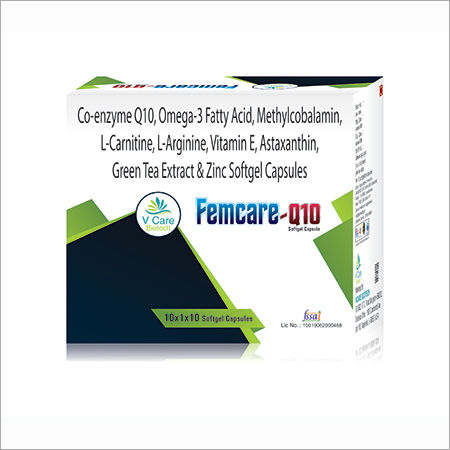 Femcare-q10 Ingredients: Epa 90mg & Dha 60 Mg