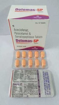 Aba de Aceclofenac, de Paracetamol & de Serratiopeptidase