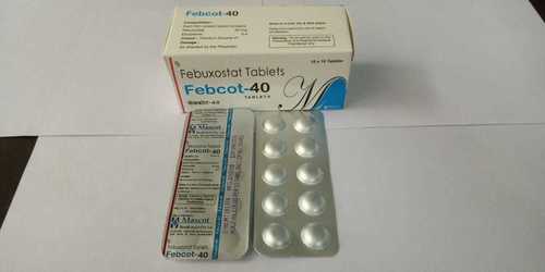 Febuxostat Tablets Ingredients: Febuxastat 40mg