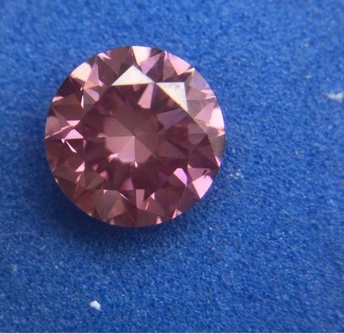 PINK Diamond 0.51ct Fancy Intense PINK VS2 Round Brilliant Cut IGI Certified