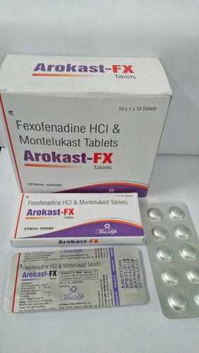 Fexofenadine Hcl And Montelukast Tablets Ingredients: Montellukast 10Mg +Fexofenadine 120Mg