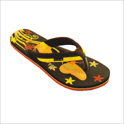 Available In Different Color Ladies Printed Slipper