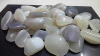 Transperant Banded Agate natural stone Polished Pebbles Medium Size  Stone