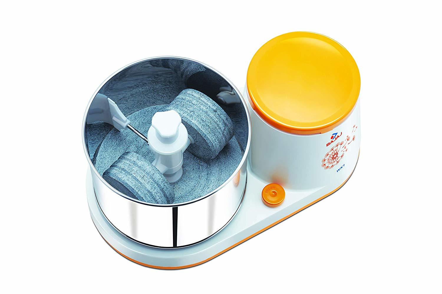 Bajaj WX1 150-Watt Table Top Wet Grinder (White)