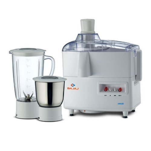 Bajaj Amaze 450 watts Juicer Mixer Grinder (White)