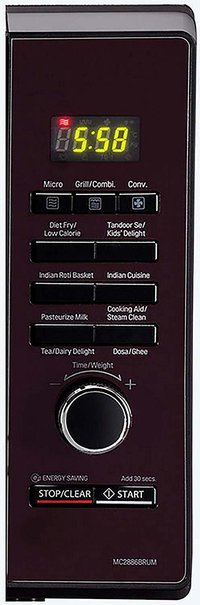 LG 28 L Convection Microwave Oven (MC2886BRUM, Black)