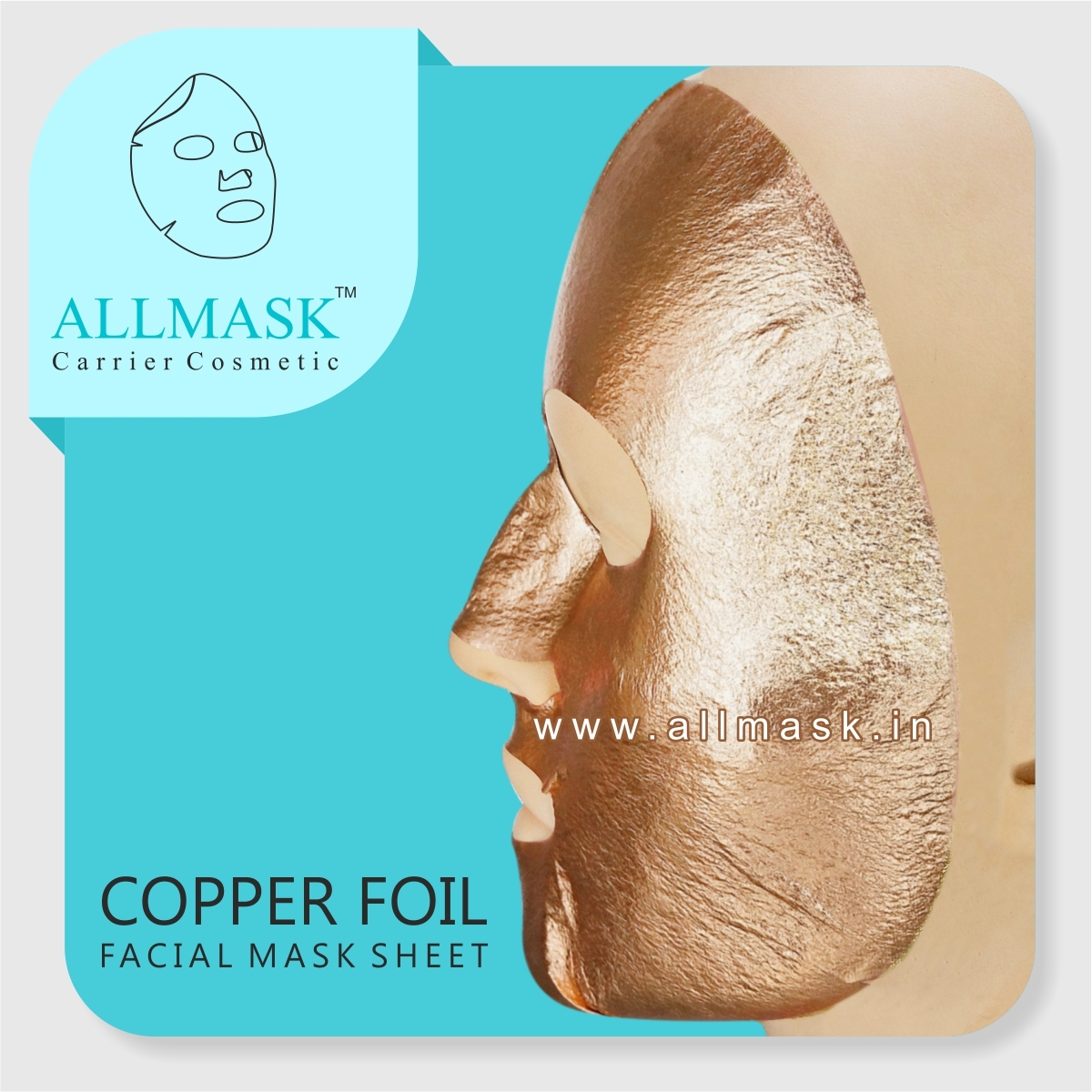 Copper Facial Mask Sheet - 100% Original - ODM/OEM Customization Available