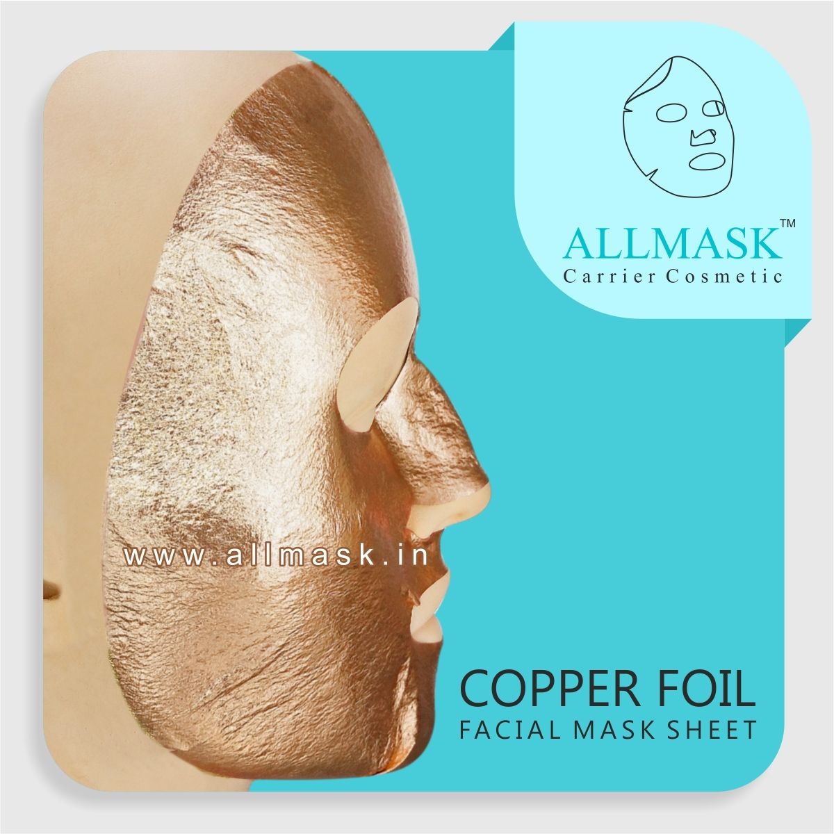 Copper Facial Mask Sheet - 100% Original - ODM/OEM Customization Available