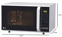 LG 28 L Convection Microwave Oven (MC2846SL, Silver)