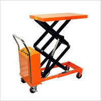 Double Scissor Lift Table - Durable Steel, Adjustable Height For Versatile Lifting And Enhanced Stability