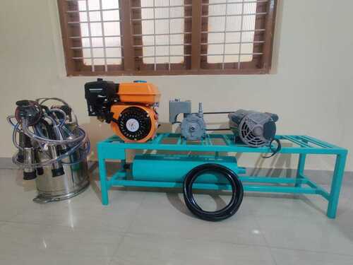 Single Can Fixed Type motor and Engine Operated Milking Machine