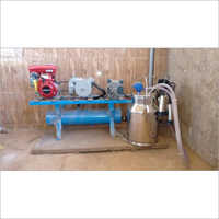 Single Can Fixed Type Motor Cum Engine Operated Milking Machine