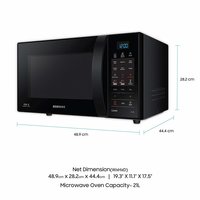 Samsung 21 L Convection Microwave Oven (CE73JD-B/XTL, Black)