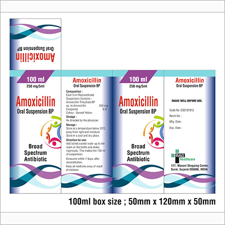 Amoxicillin Oral Suspension Bp Age Group: For Children