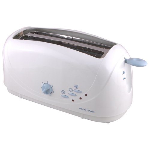 Morphy Richards AT-401 4-Slice Pop-Up Toaster (White )