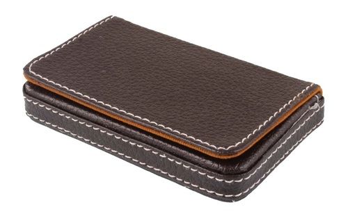 Leather Brown Soft Card Holder