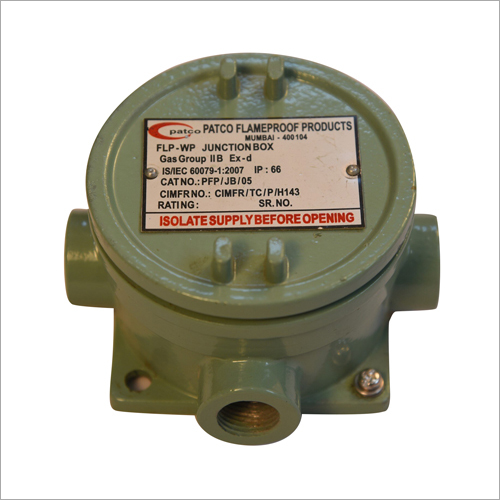 FLAMEPROOF JUNCTION BOX 75 X 75 MM