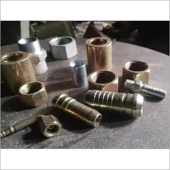 Hydraulic Hose Pipe Fitting - Brass Material Various Sizes | High Working Pressure Wide Temperature Range Chrome Plated Finish BSP Thread Type ISO Standards