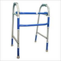 Folding Walker - Aluminum, 78-90 cm Height x 58 cm Width x 55 cm Depth, Blue | 150 kg Weight Capacity, Easy to Use, Durable Design