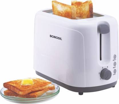 Borosil BT0750WPW11 750 W Pop Up Toaster  (White)