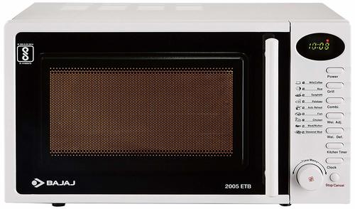 Bajaj 20 L Grill Microwave Oven (2005 ETB, White)