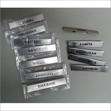 Stainless Steel Name Badges By UNIC MAGNATE