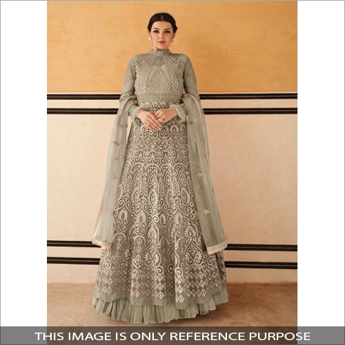 Available In Different Colour Partywear Designer Gown