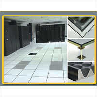 Server Room Flooring - Steel, 600x600mm Grey Tiles | Powder Coated Finish, Modular Installation, 1000kg/m2 Load Capacity, 100-150mm Height