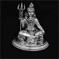 Lord Shankar Silver Statue