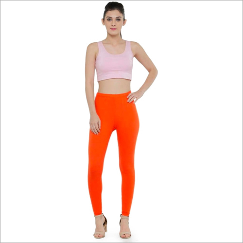 Orange Ankle Length Legging