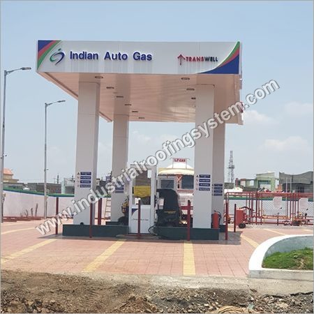 Indian Auto Gas canopy