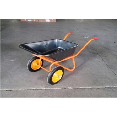 Stainless Steel And Iron Wheel Barrow Double Wheel Wb90