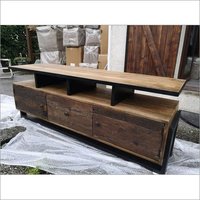 Wooden Led Table with Drawer
