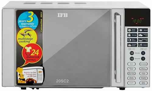 IFB 20 L Convection Microwave Oven (20SC2, Metallic Silver)