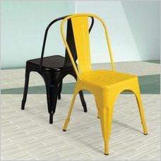 Available In Different Color Metal Cafe Chair