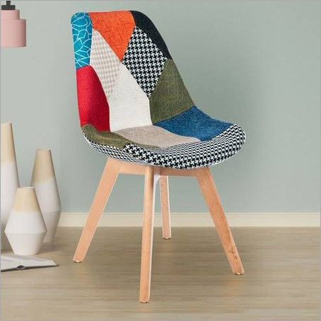 Multi Colour Patch Chair Without Arms