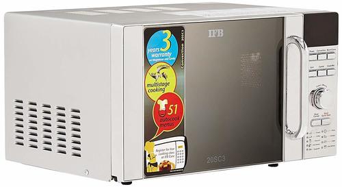 IFB 20 L Convection Microwave Oven (20SC3, Metallic Silver)